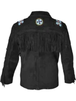 Cowboy Western Leather Jacket With Fringe (10)