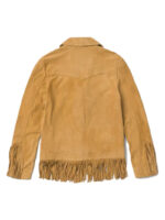 Tan Fringe suede jacket