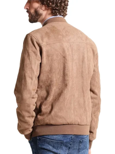 Men's Suede Bomber Jacket (3)