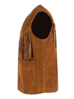 1879 Vintage Suede Fringe Leather Vest