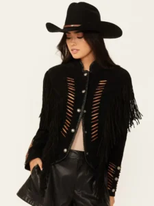Scully Women's Beaded and Lace Fringe Jacket