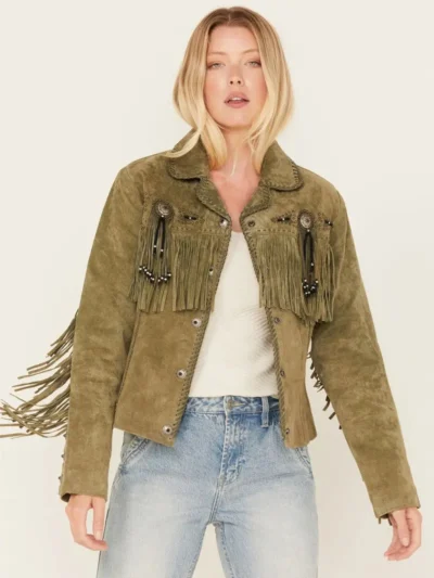 Scully Women's Fringe and Beaded Jacket