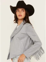 Shyanne Women's Faux Suede Fringe Jacket