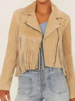 Understated Leather Women's Fearless Fringe Suede Jacket