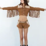 Cropped FRINGE Leather JACKET