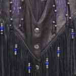 Fringe Leather Vest USA