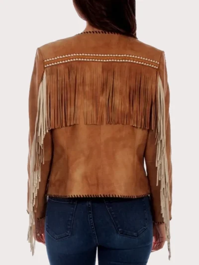 Scully Women's Fringe Studded Western Jacket