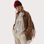 Tan Fringe Suede Leather Jacket