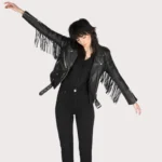 Women Fringe Leather Jacket