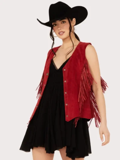 Women's Scully Fringe Suede Vest