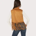 Wrangler X Lainey Wilson Women's Festival Fringe Faux Suede Vest