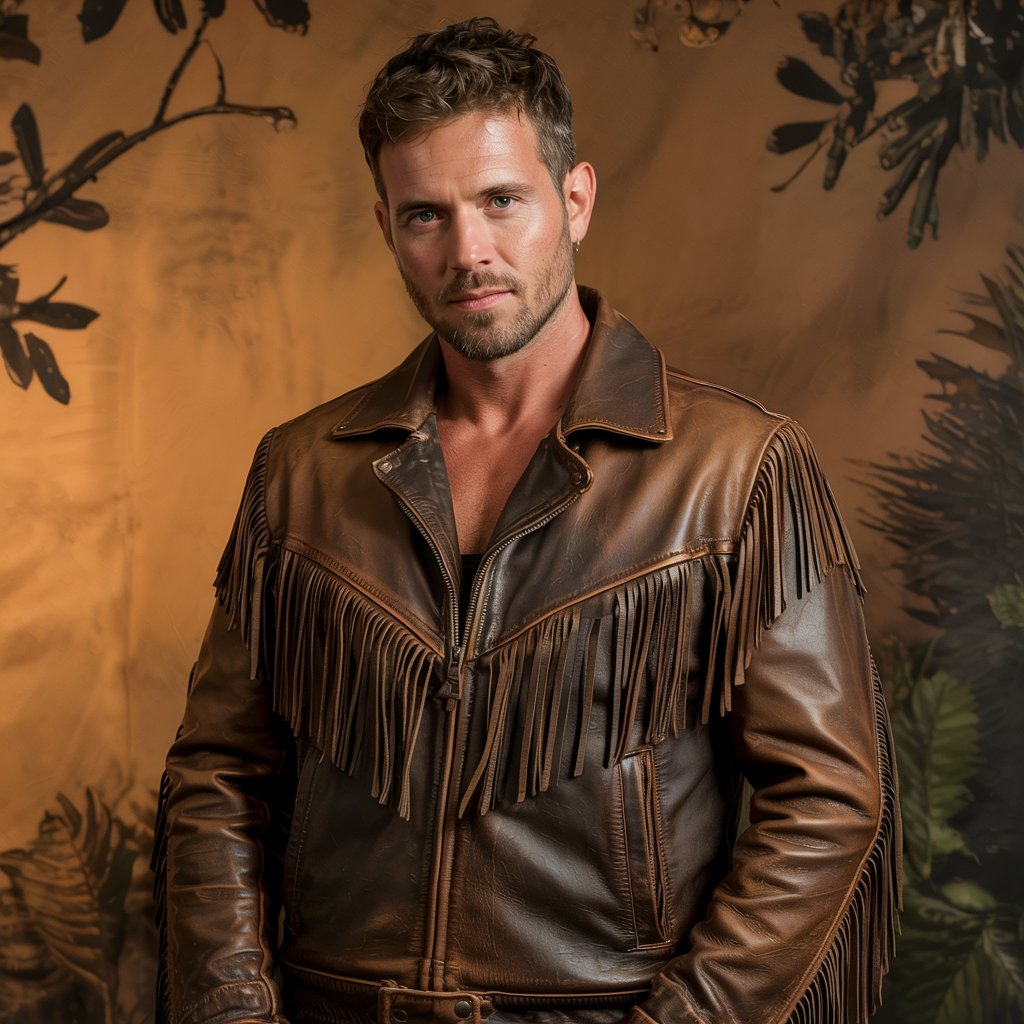 fringe leather jacker for men 5 - Suede Fringe Jackets